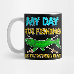 My Day 90% Fishing 10% Everything Else Mug